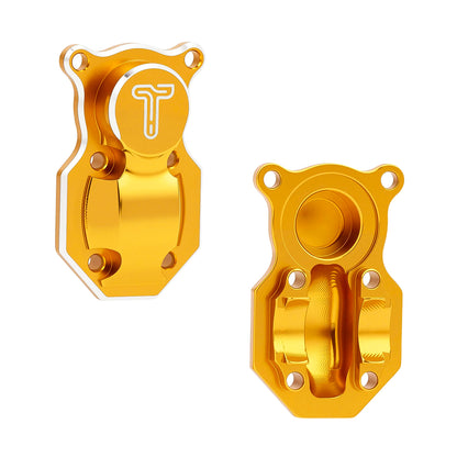 TCRC Aluminum Front Rear Axle Housing with Diff Covers Set for Axial SCX24 Bronco Gladiator Deadbolt C10 1/24 RC Crawler