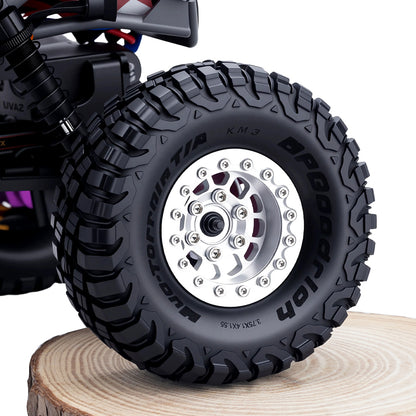 TCRC 4PCS Deep Dish Splash Anodizing Aluminum 1.55 Inch Wheels Hubs