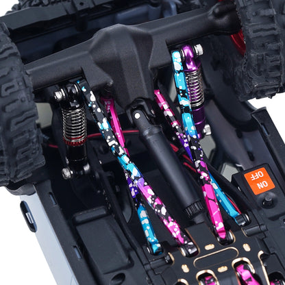 TCRC Splash Anodizing Aluminum High Clearance Chassis Links Set for Axial SCX30 1/30 RC Crawler Car Upgrades
