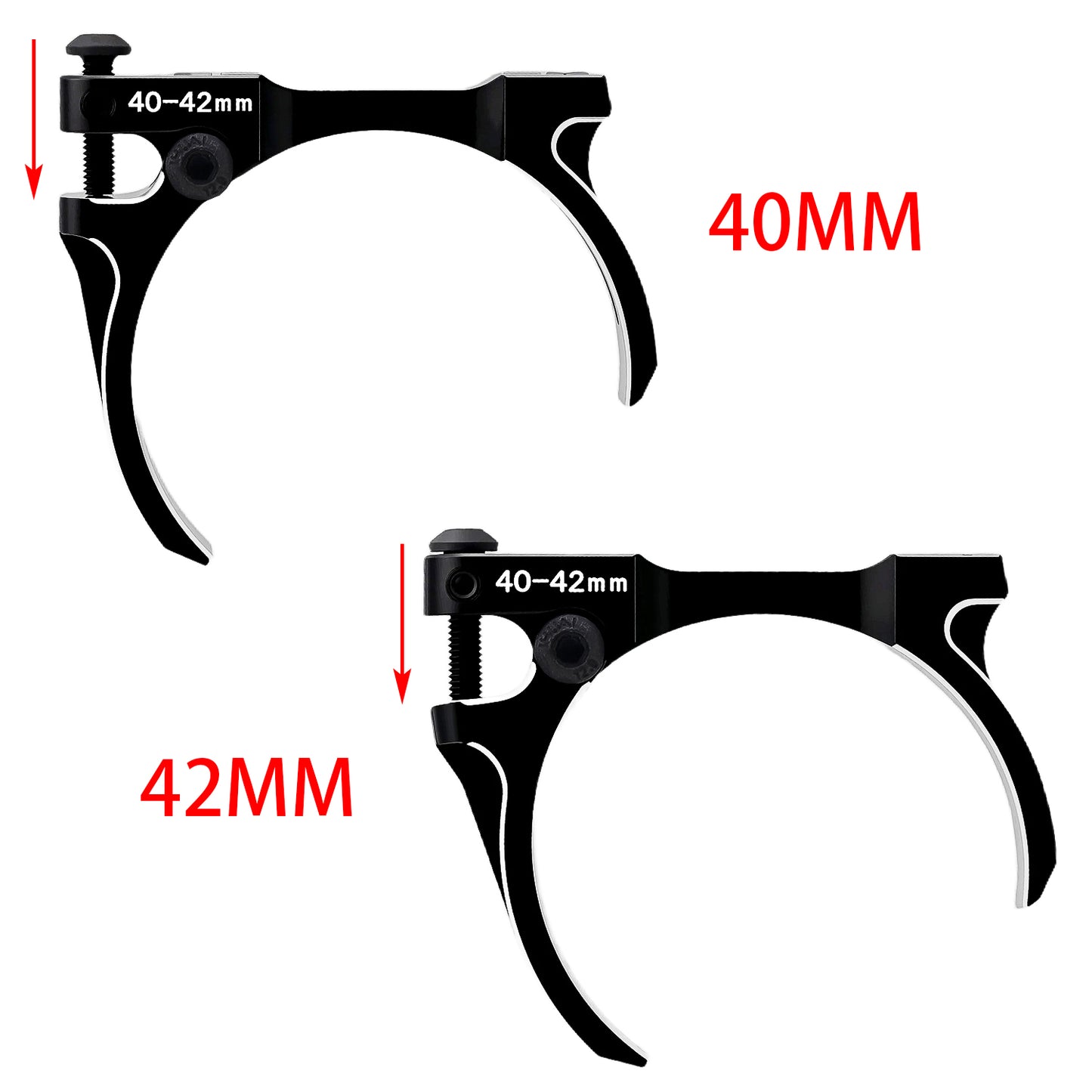 TCRC Aluminum 40-42mm/44-46mm Dia. 1/8 Scale Motor Fan Holder Mount