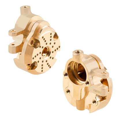 TCRC Brass Front Steering Knuckles Outer Portal Cover+Inner Portal Cover Housing 33g/Pair Weights for Redcat Ascent-18