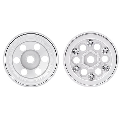 TCRC Deep Dish Aluminum 0.7” Beadlock Wheels Hubs for 1/30 Axial SCX30 1/32 Redcat Ascent-32
