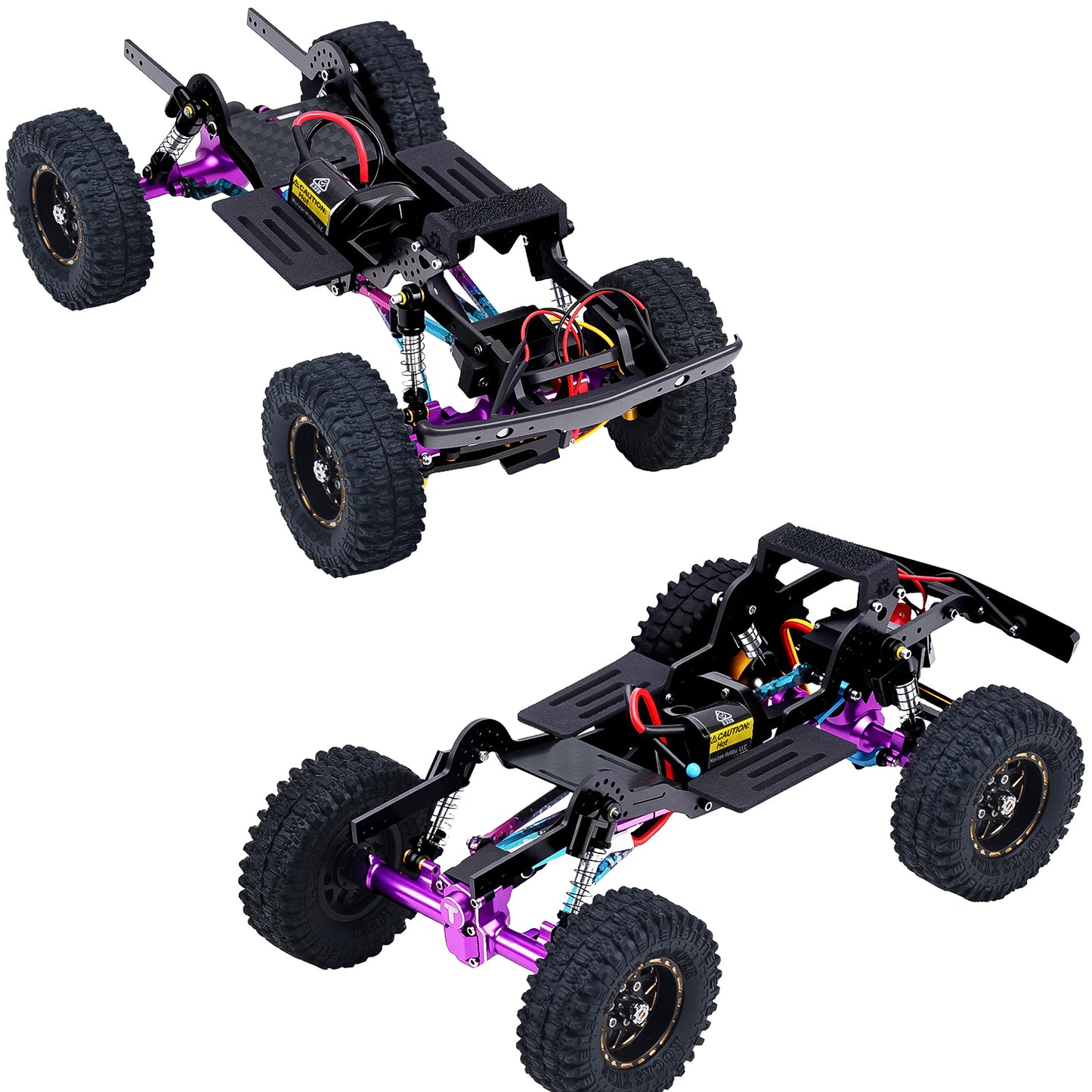 TCRC Carbon Fiber LCG Chassis Kit Frame Rail for Axial SCX24 Chevrolet C10 JLU Bronco Base Camp 1/24 RC Crawler Car