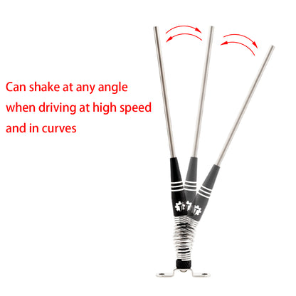 TCRC 80mm&100mm Decorative RC Car Hard Spring Antenna with GR5 Titanium Mast Set for 1/24 1/18 RC Crawler Car