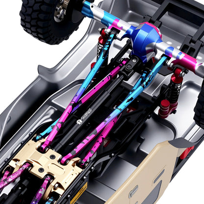 TCRC 2PCS Hard Alloy Steel 4140 Chromoly Drive Shafts For 1/24 Axial SCX24 Gladiator Dodge Power Wagon