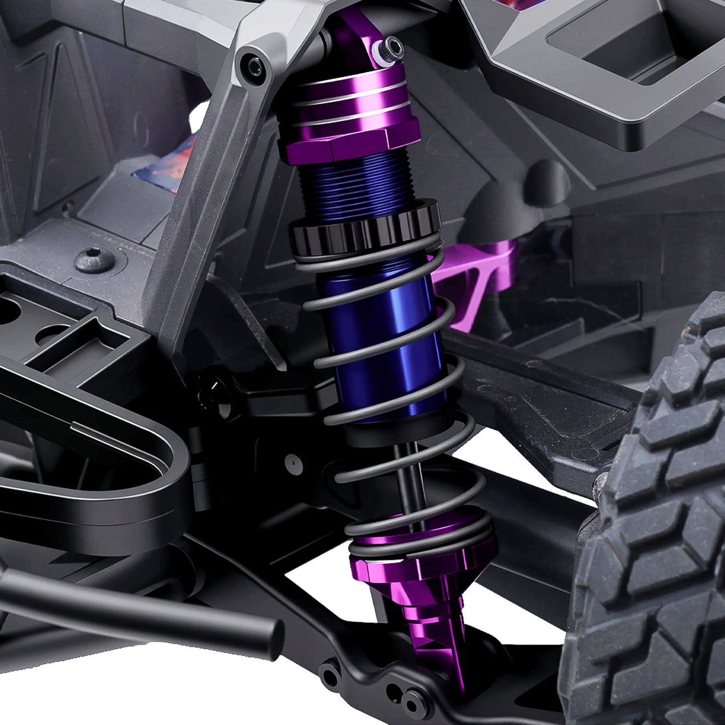 TCRC 4PCS Aluminum Shock Ends for 1/8 Traxxas Maxx Slash