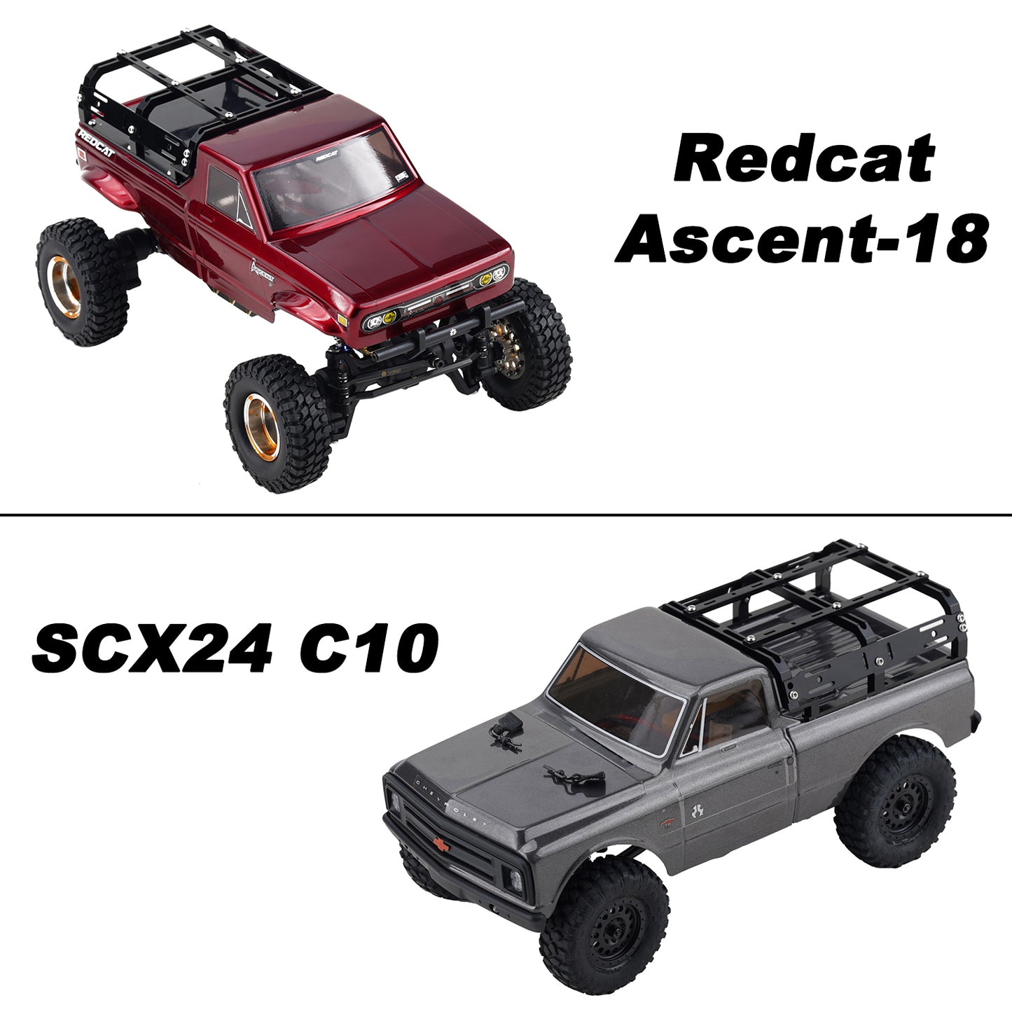 TCRC CNC Aluminum Bed Rack for Redcat Ascent-18 Axial SCX24 C10