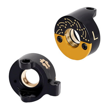 TCRC Brass Front Steering Knuckles w/ Adjustable Tungsten Slugs,14g/pair for Axial SCX30 1/30 RC Crawler Car Upgrades