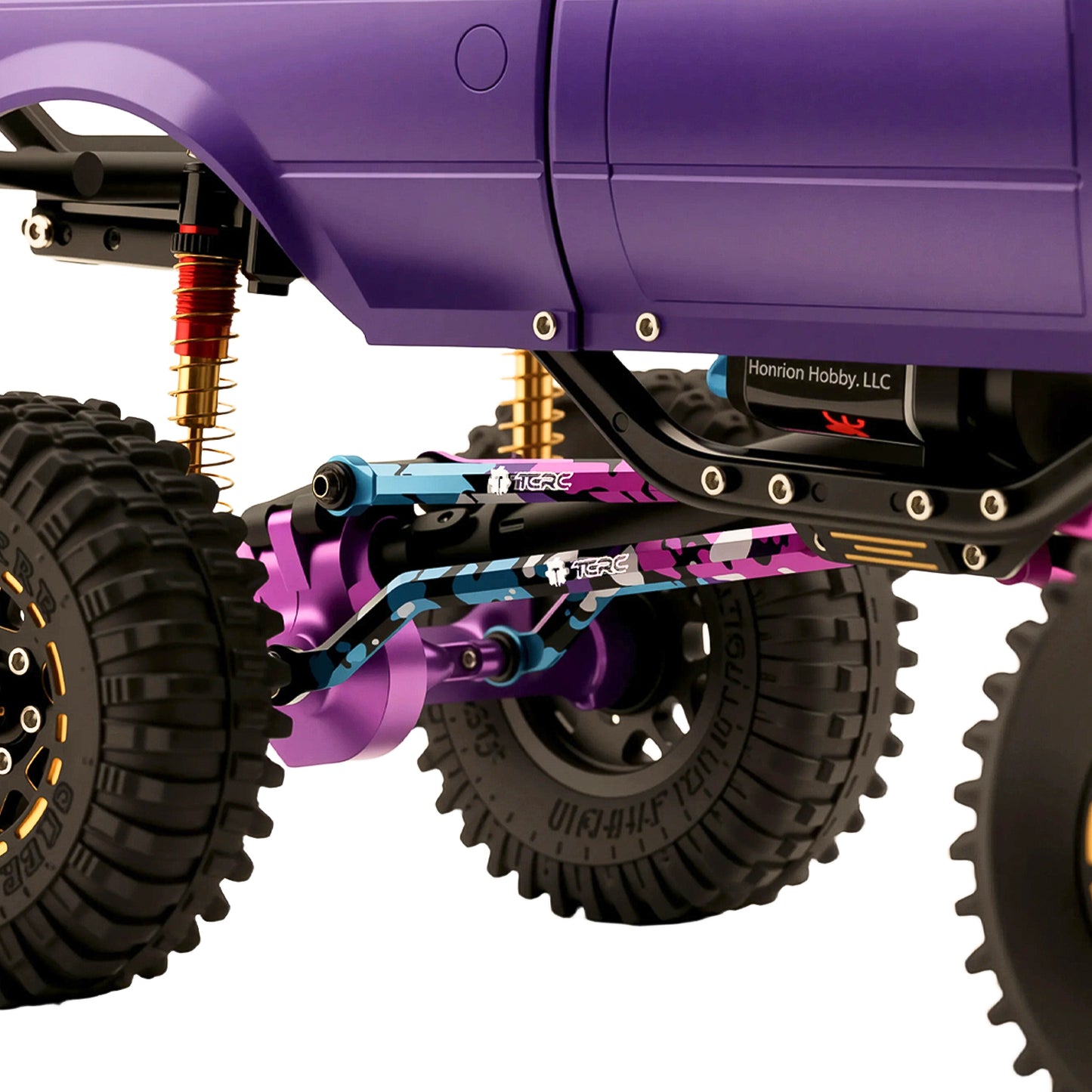 TCRC Splash Anodizing Aluminum High Clearance Chassis Links Set for 1/24 RC Crawler Car