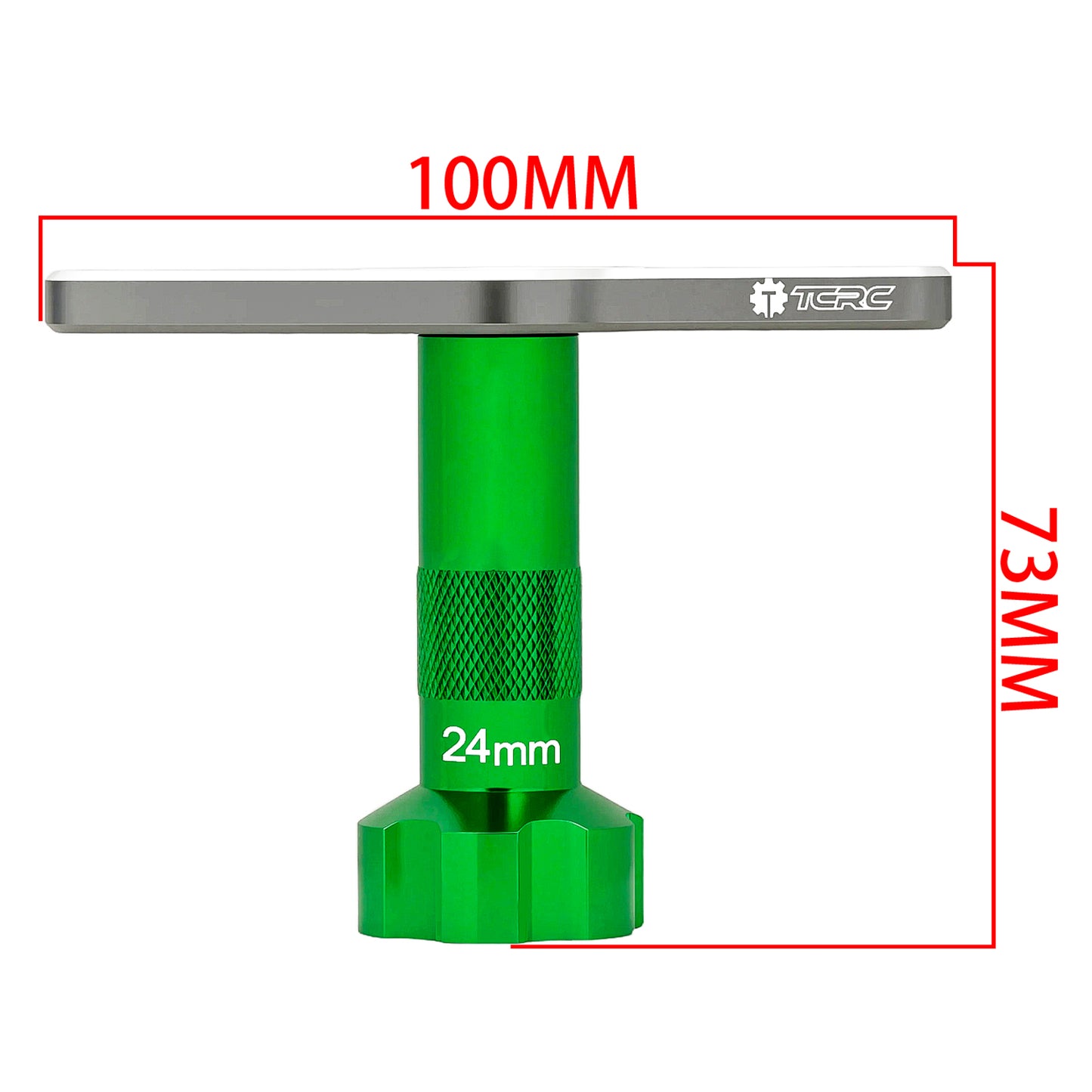 TCRC 24mm Wheel Hex Nut Socket Sleeve Wrench RC Spanner Repair Tool with Lightning bolt-shaped Design For 1/5 scale RC Monster Truck Buggy Car