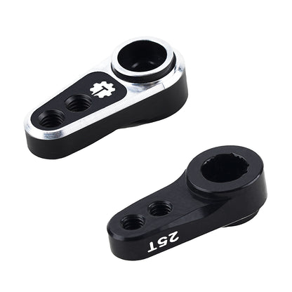 TCRC 7075 Aluminum 25T Micro Servo Horn with M2.5 Threaded Holes for Redcat Ascent-18 Stock Servo