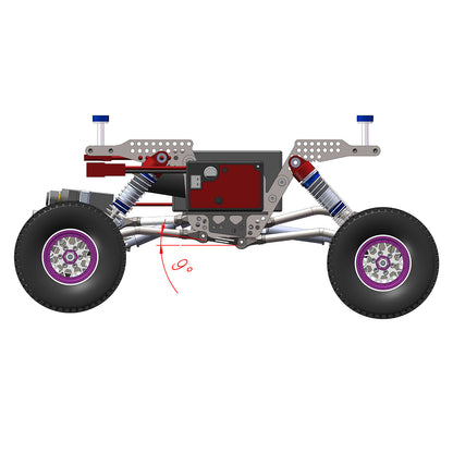 TCRC GR5 Titanium LCG Chassis Kit Frame Rail for Redcat Ascent-18