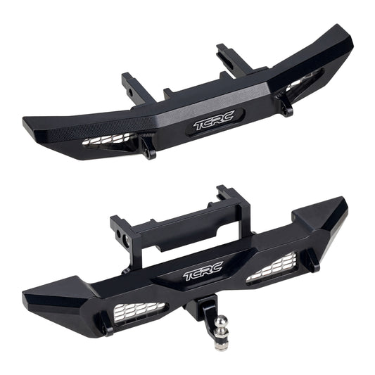 TCRC Aluminum Front and Rear Bumpers Set for 1/18 TRX4M Bronco