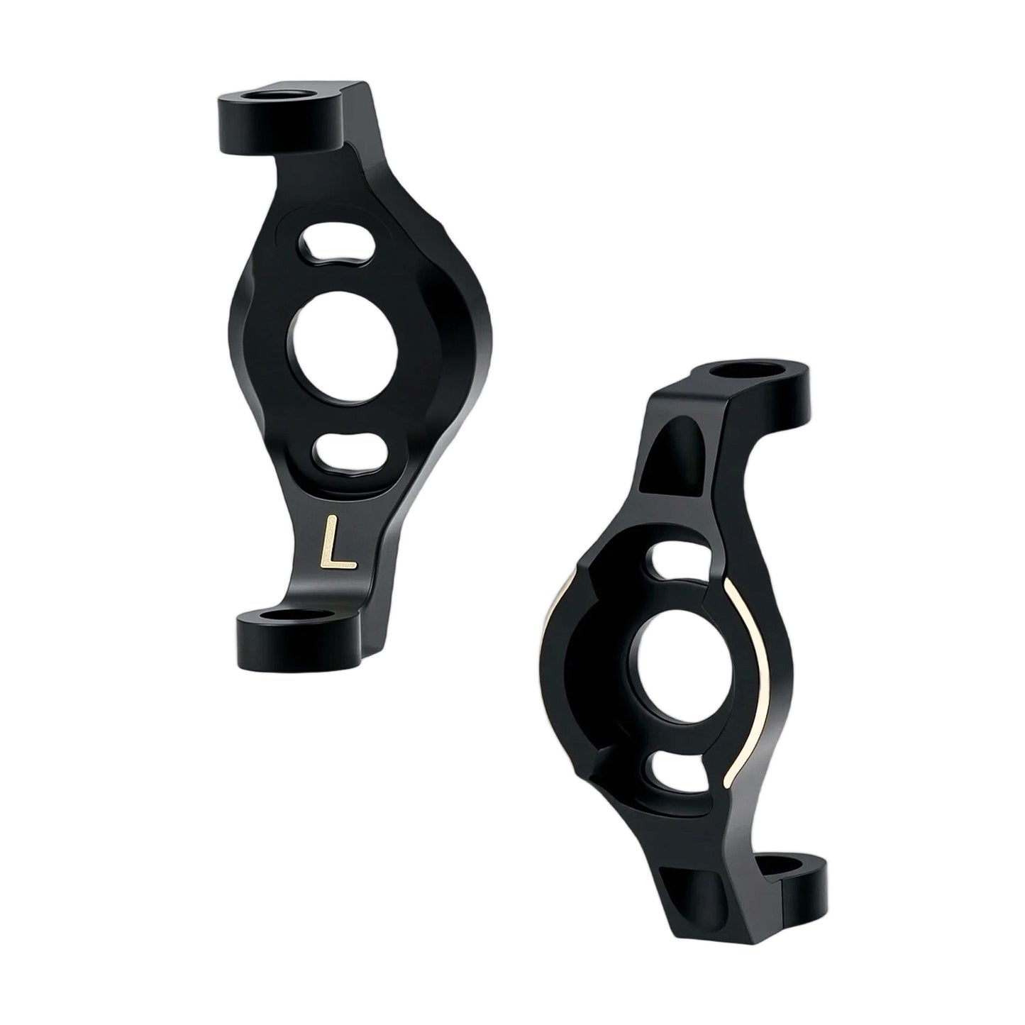 TCRC Brass Front Steering Knuckles + C-Hub with Adjustable Steering Block Weights Set 43g/Pair for HPI Venture18 Straight Axle Upgrade