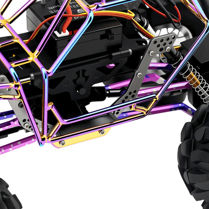 TCRC GR5 Titanium Chassis Kit Frame Rail with Multiple shock mounting locations for 1/24 AX24 XC-1