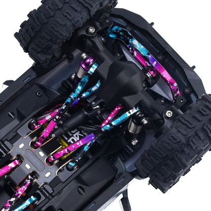 TCRC Splash Anodizing Aluminum High Clearance Chassis Links Set for Axial SCX30 1/30 RC Crawler Car Upgrades