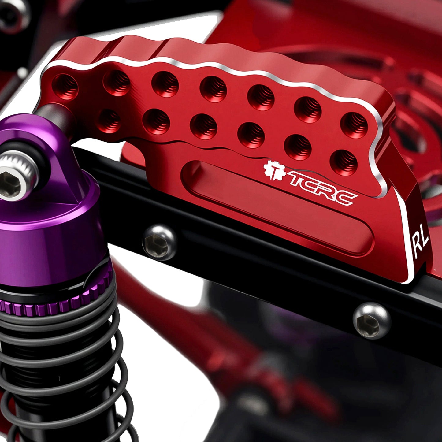 TCRC 4PCS Aluminum Adjustable Shock Mount Front Rear Suspension Bracket Shock Absorber Holder for HPI Venture18