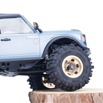 TCRC Deep Dish Brass 0.7inch Beadlock Wheels Hubs for 1/30 Axial SCX30