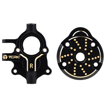 TCRC Brass Front Steering Knuckles Outer Portal Cover+Inner Portal Cover Housing 33g/Pair Weights for Redcat Ascent-18