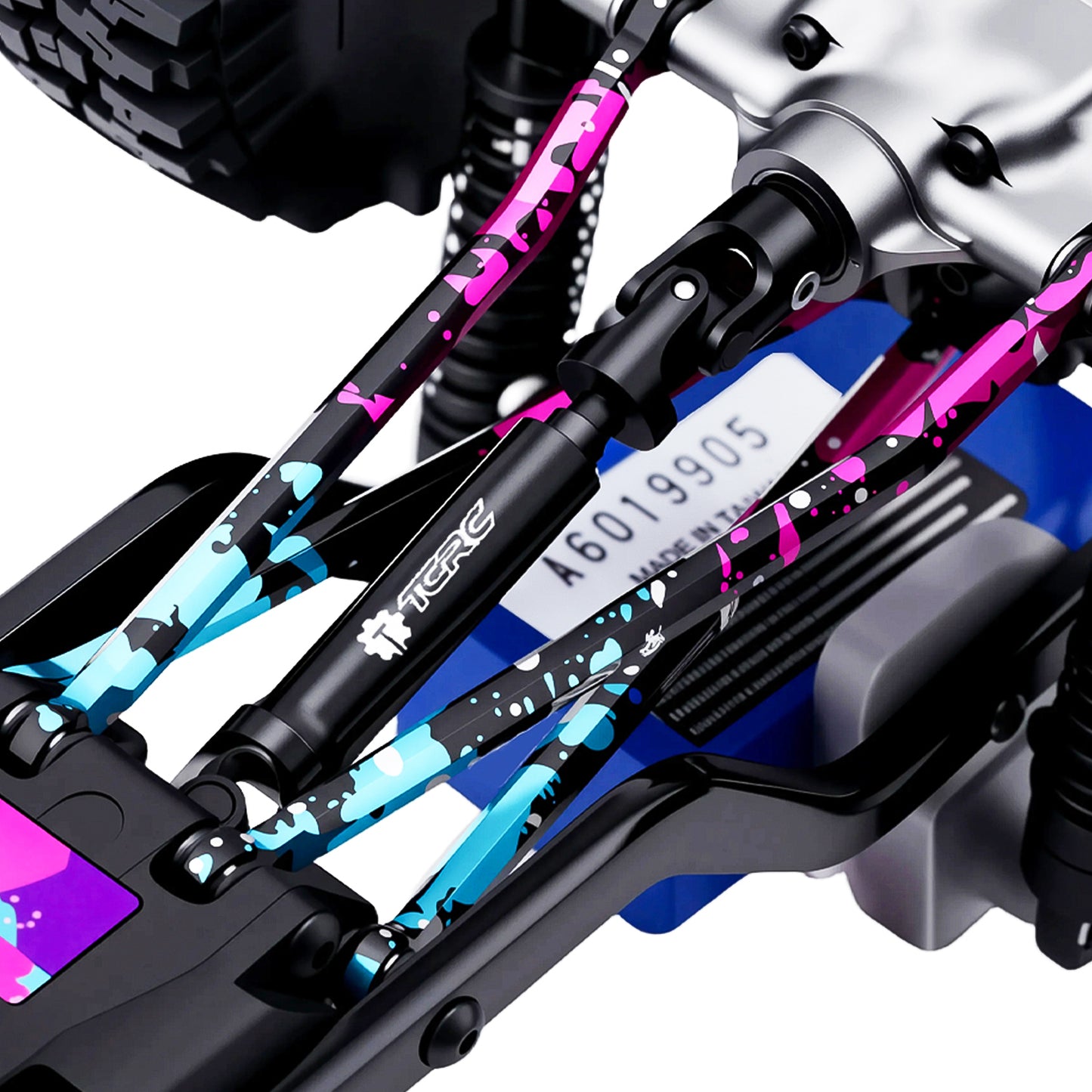 TCRC 2PCS Hard Alloy Steel 4140 Chromoly Drive Shafts Set for 1/18 TRX4M Defender Bronco Crawler Truck Upgrade