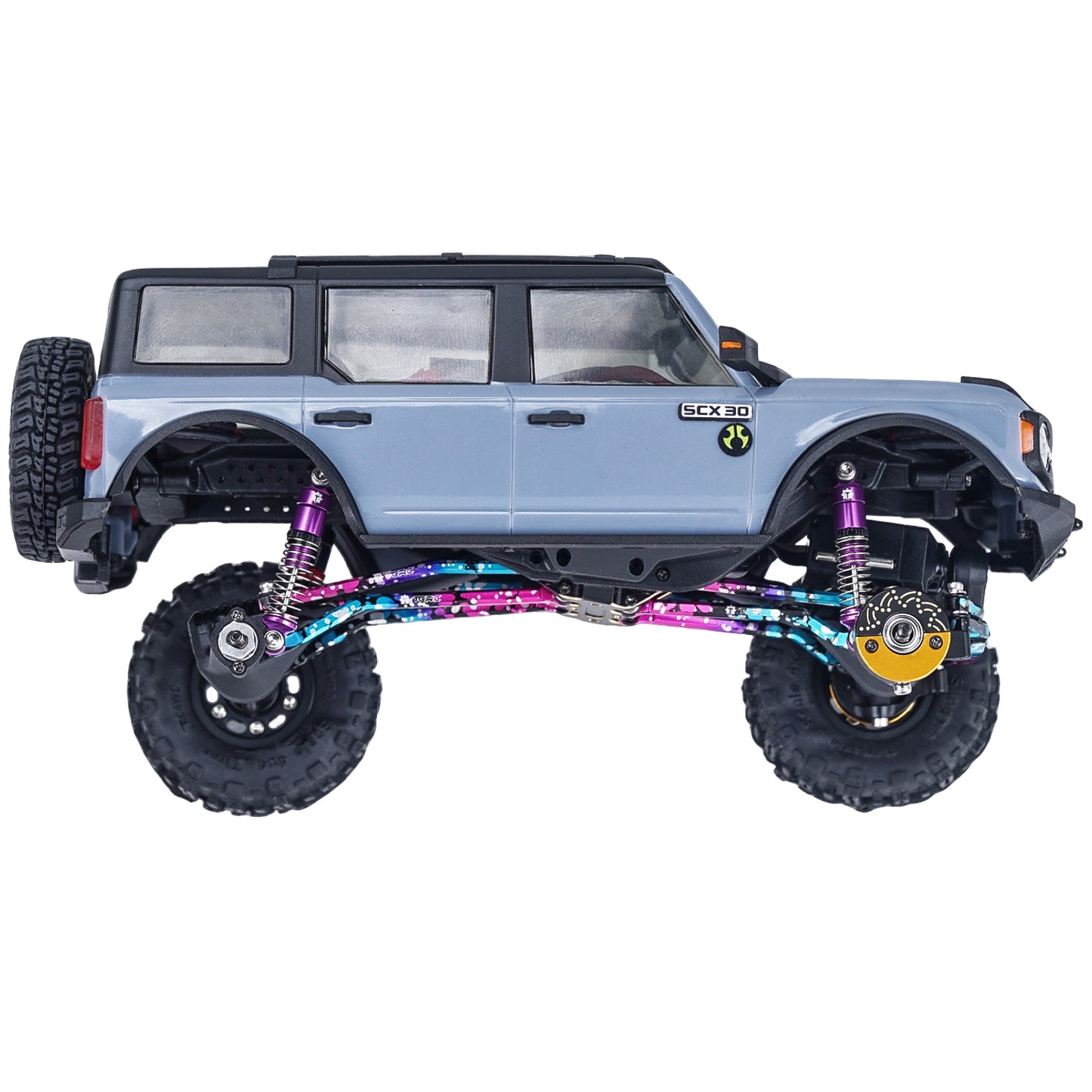 TCRC 4PCS Aluminum 24.5mm Shock Absorber Damper Set for Axial SCX30 1/30 RC Crawler Car Upgrades