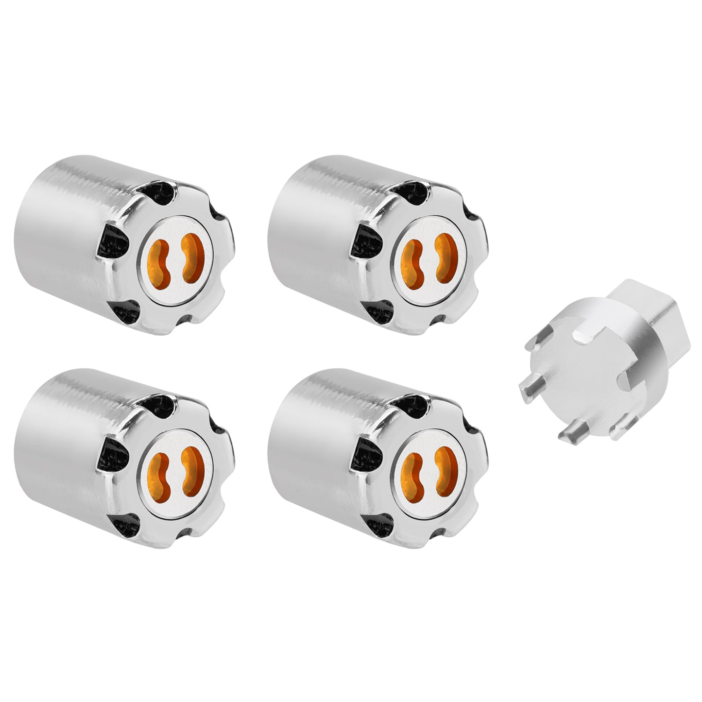 TCRC Aluminum M2 Wheels Center Caps Lock Nuts