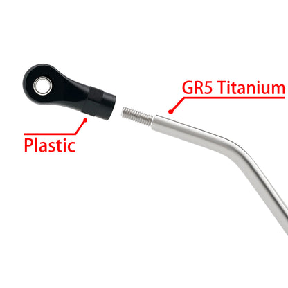 TCRC 10PCS Grade 5 Titanium High Clearance Chassis Links and Steering Links set for Axial 1/8 AXP8 Gilamon Trail Buggy