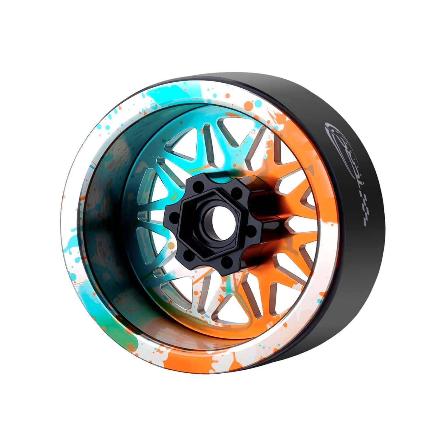 TCRC 4PCS Splash Anodizing Aluminum 2.2 Inch Beadlock Wheels Hubs