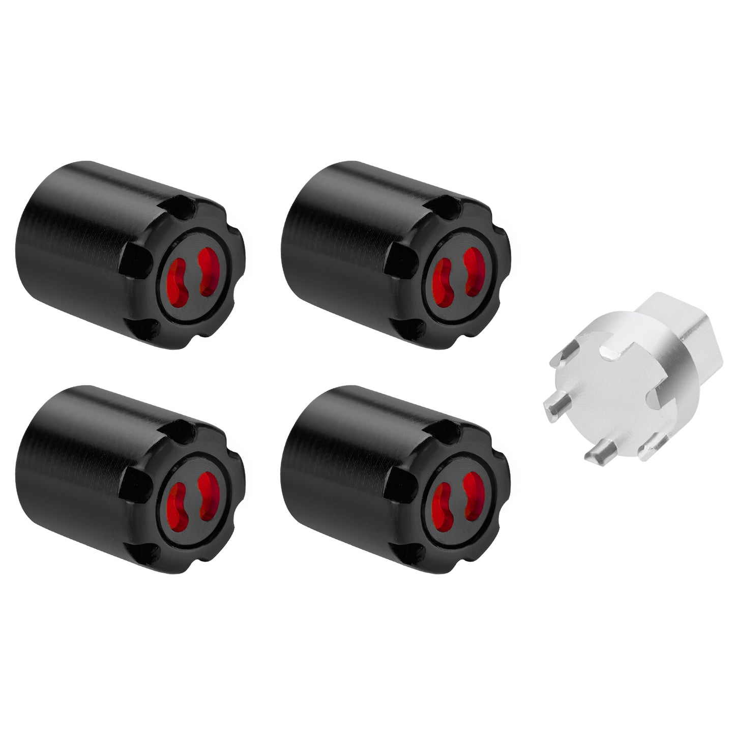 TCRC Aluminum M2 Wheels Center Caps Lock Nuts