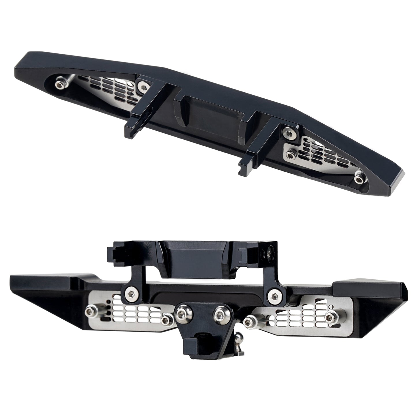 TCRC Aluminum Front and Rear Bumpers Set for 1/18 TRX4M Bronco