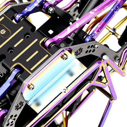 TCRC GR5 Titanium Chassis Kit Frame Rail with Multiple shock mounting locations for 1/24 AX24 XC-1