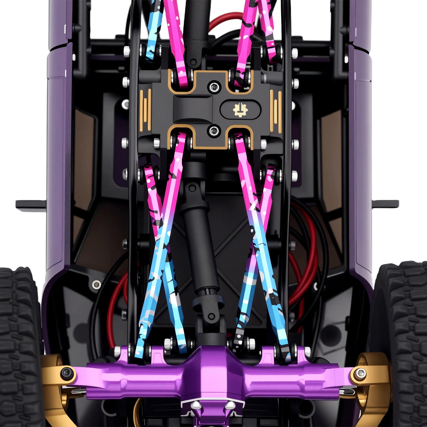 TCRC Splash Anodizing Aluminum High Clearance Chassis Links Set for 1/24 RC Crawler Car