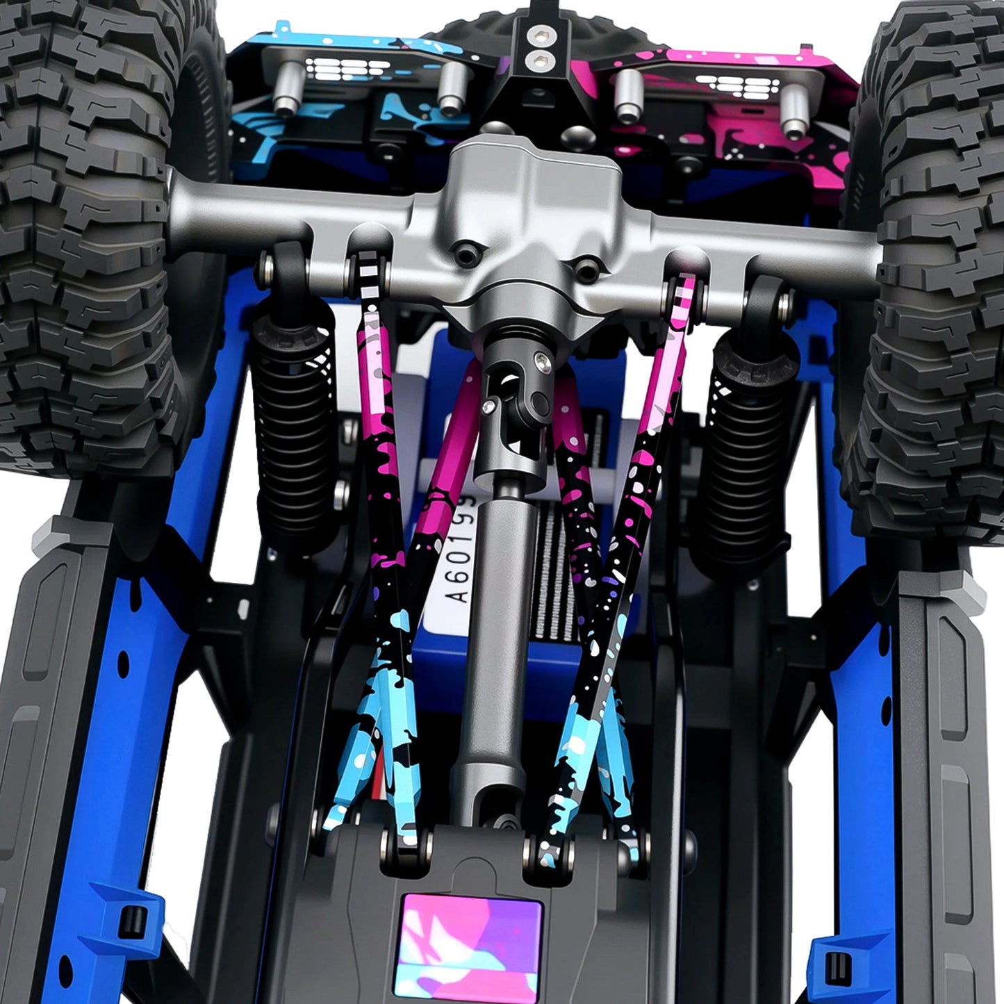 TCRC Splash Anodizing Aluminum High Clearance Chassis Links Set for 1/18 TRX4M Defender Bronco