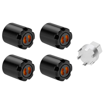 TCRC Aluminum M2 Wheels Center Caps Lock Nuts