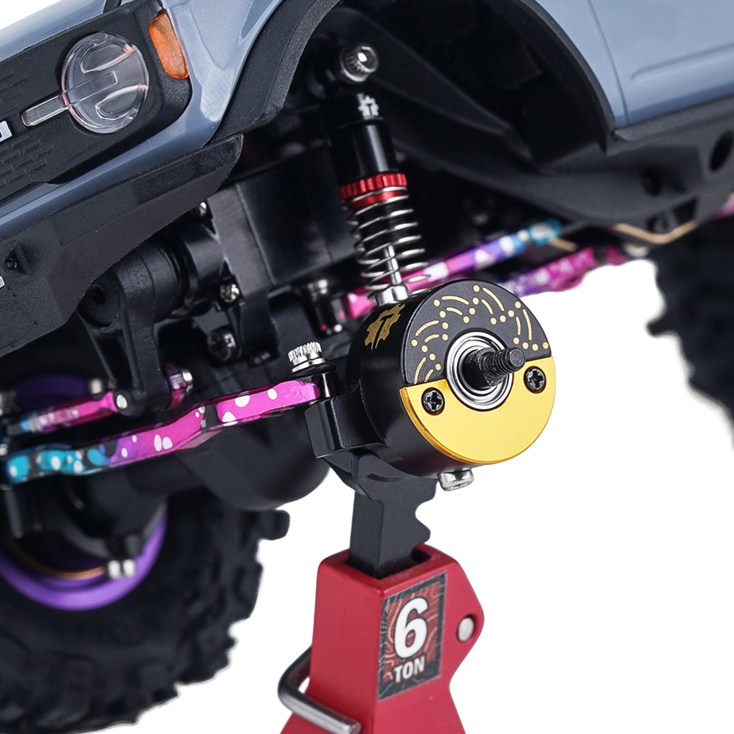 TCRC Brass Front Steering Knuckles w/ Adjustable Tungsten Slugs,14g/pair for Axial SCX30 1/30 RC Crawler Car Upgrades
