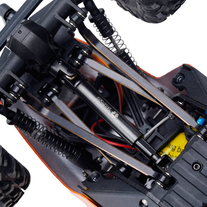 TCRC 2PCS Hard Alloy Steel 4140 Chromoly Drive Shafts with D Shaped Hole for Axial AX24 XC-1 (Match Upgraded Extended Chassis Suspension Links)