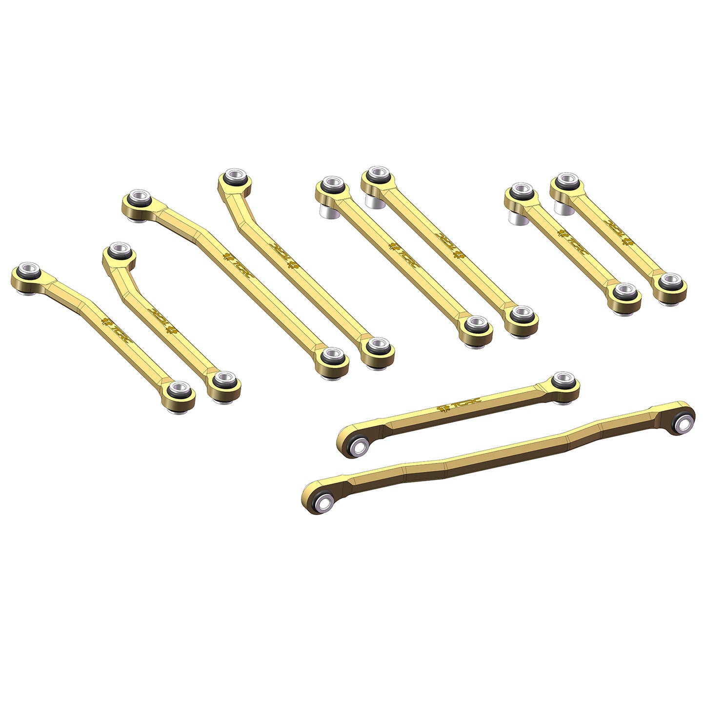 TCRC 10PCS Brass High Clearance Chassis Links and Steering Links set for HPI Venture18