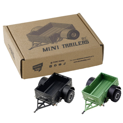 TCRC Heavy Duty RC Mini Box Trailer For 1/16 1/18 1/24 RC Crawler Car