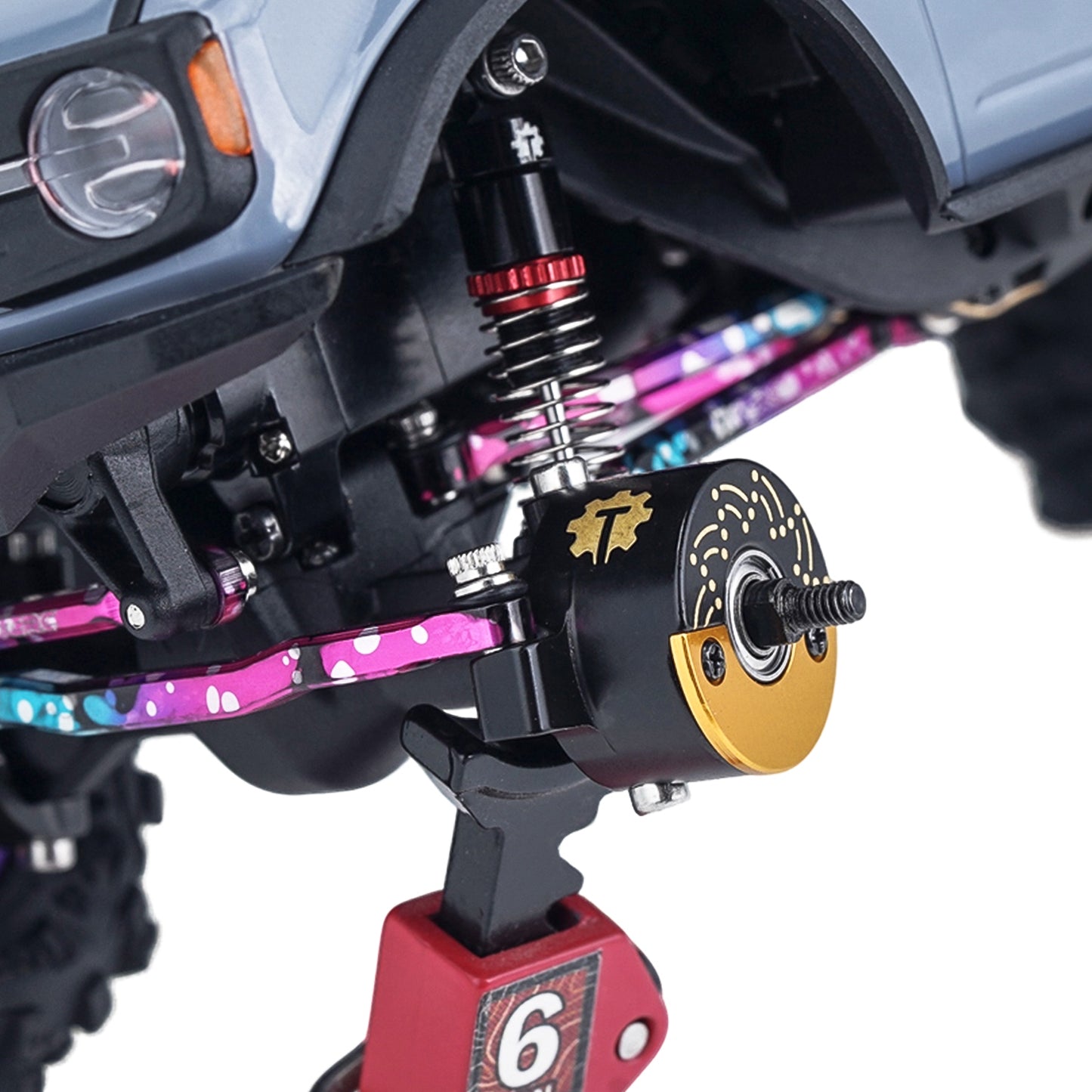 TCRC Brass Front Steering Knuckles w/ Adjustable Tungsten Slugs,14g/pair for Axial SCX30 1/30 RC Crawler Car Upgrades