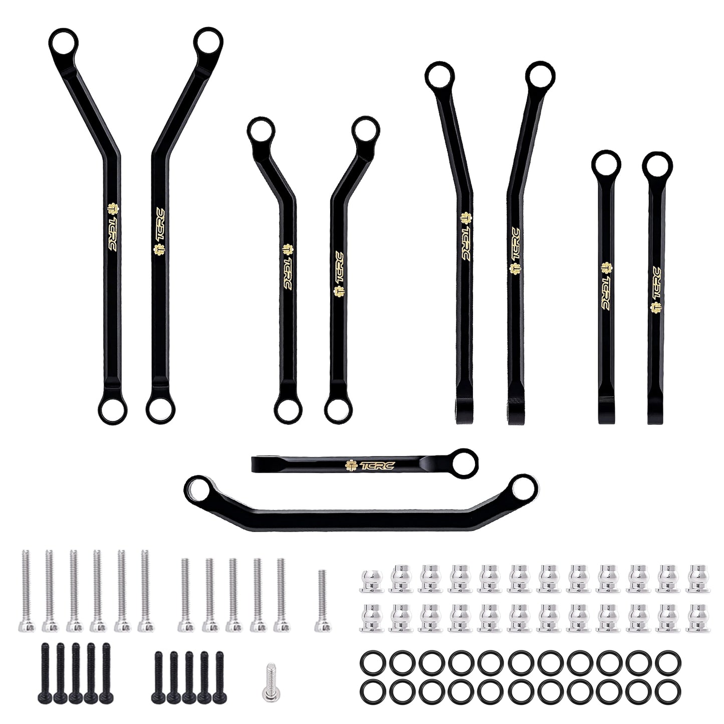 TCRC Brass High Clearance Chassis Links Set for Axial SCX30 1/30 RC Crawler Car Upgrades